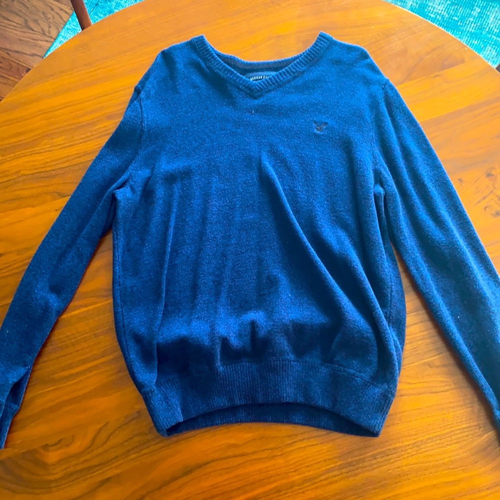 American Eagle Men Large Blue Sweater